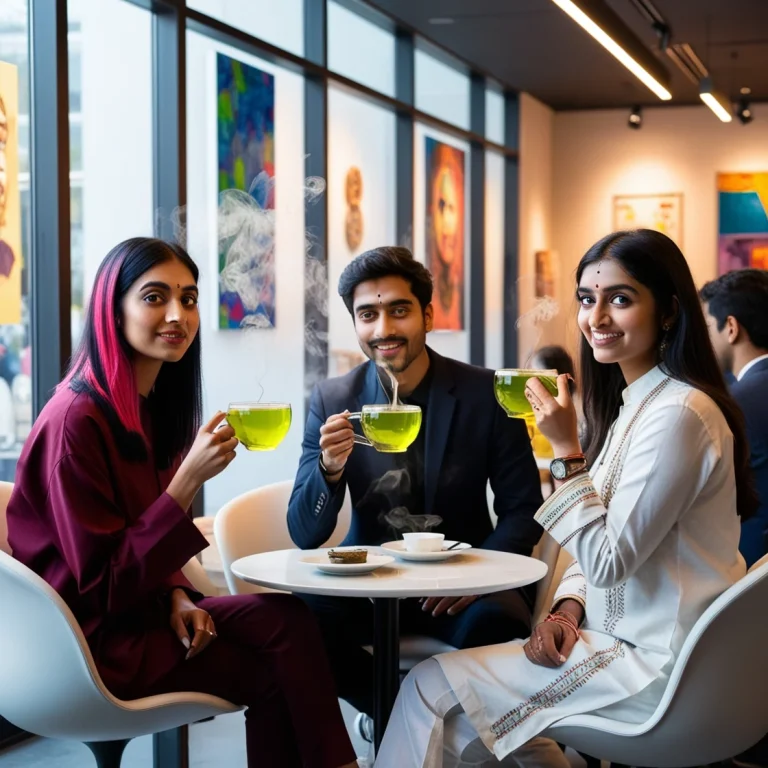 Leonardo Phoenix In A Sleek Modern Smart Cafe Three Young Gen 2