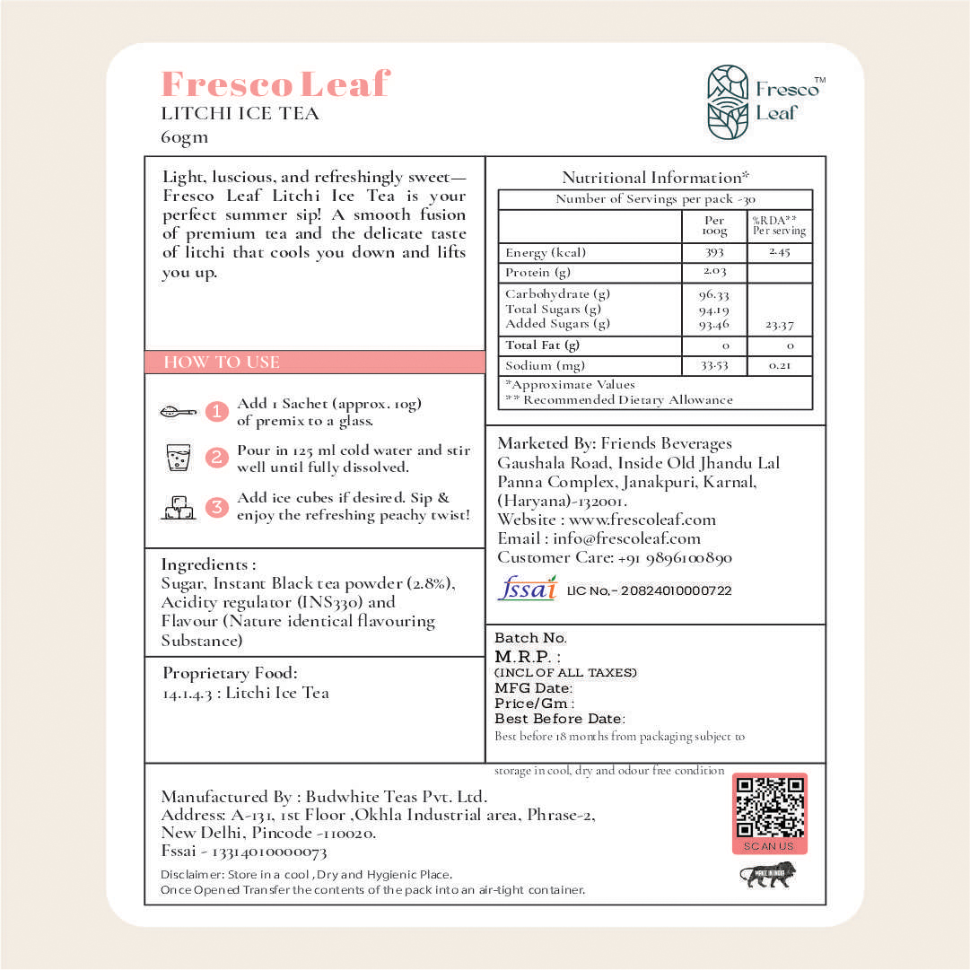 Litchi tea 60 grams website 4